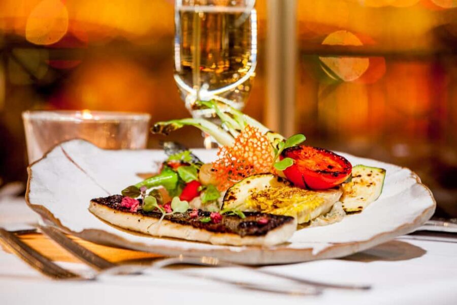 Budapest: 3-Course Dinner for 2 - stationary Boat Restaurant - What you’ll eat: Hungarian, South Slavic, and Mediterranean flavors