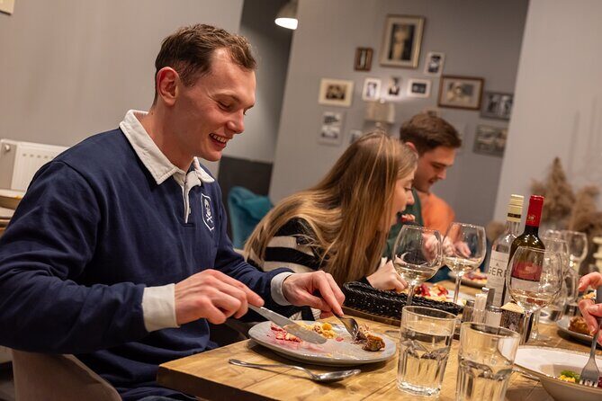 Budapest Dinner with a Local: 4-Course Meal with Wine & Palinka - Foie gras bites: a tasting with pickled onions, raspberry, and mango
