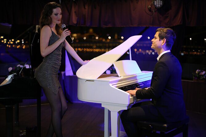 Budapest Drinks and Piano Show Cruise - The University and the National Theatre: Culture With City Context