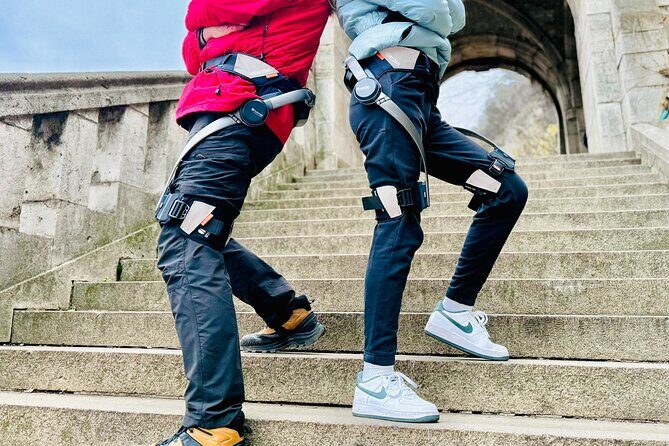 Budapest Exoskeleton Robotics Powered City Walk - What the “robot legs” feel like in real life