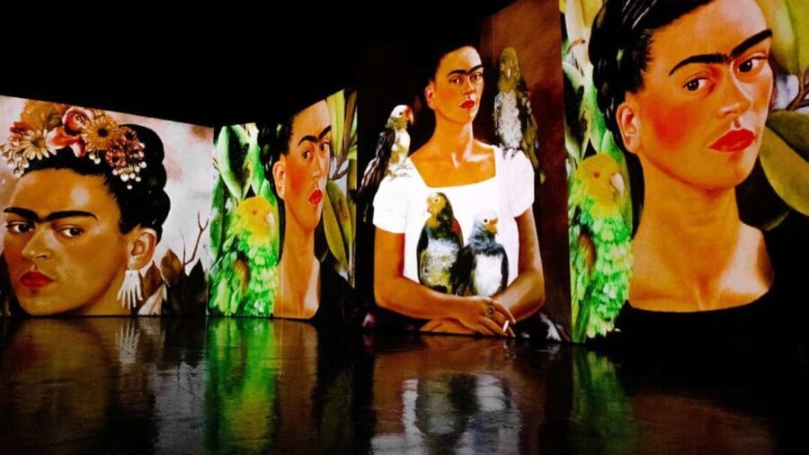 Budapest: Frida Kahlo Immersive Exhibition Ticket - The wall-sized art: how the projections change the feel