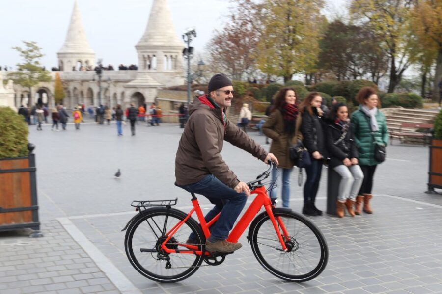 Budapest: Guided Downtown Electric Bike Tour - City Park and Széchenyi area: castles, baths, and a fake one
