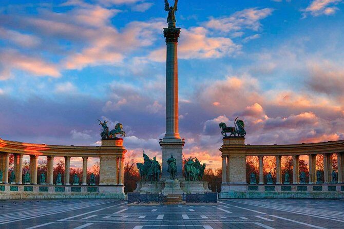 Budapest Private Full Day City Tour with a comfortable air -conditioned car - Castle District cobbles: Holy Trinity Square, Matthias Church, and the Fisherman’s Bastion look-out