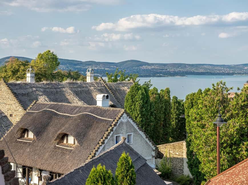 Budapest: Tihany Peninsula Hike and Abbey Day Trip - Tihany village breaks: coffee time and snack options