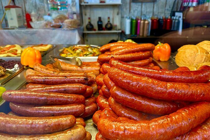 Budapest Urban Feast - Food Tour with Wine Tasting & Coffee House - Central Market Hall turns food into a local history lesson