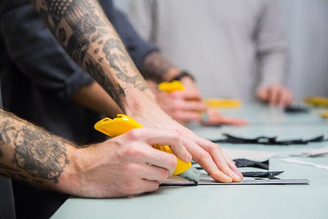 Create a unique leather accessory in downtown Budapest! - Studio Setup: Toolbox, Tutorial Tablet, and Staff Support