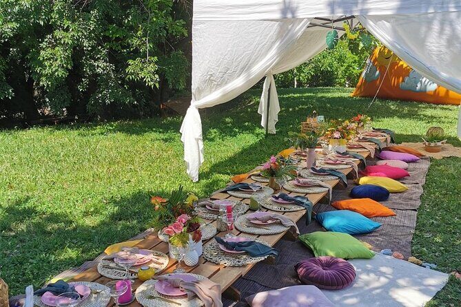 Picnics experience in Hungary - A decorated picnic by Vajdahunyad Castle that feels made for dates and celebrations