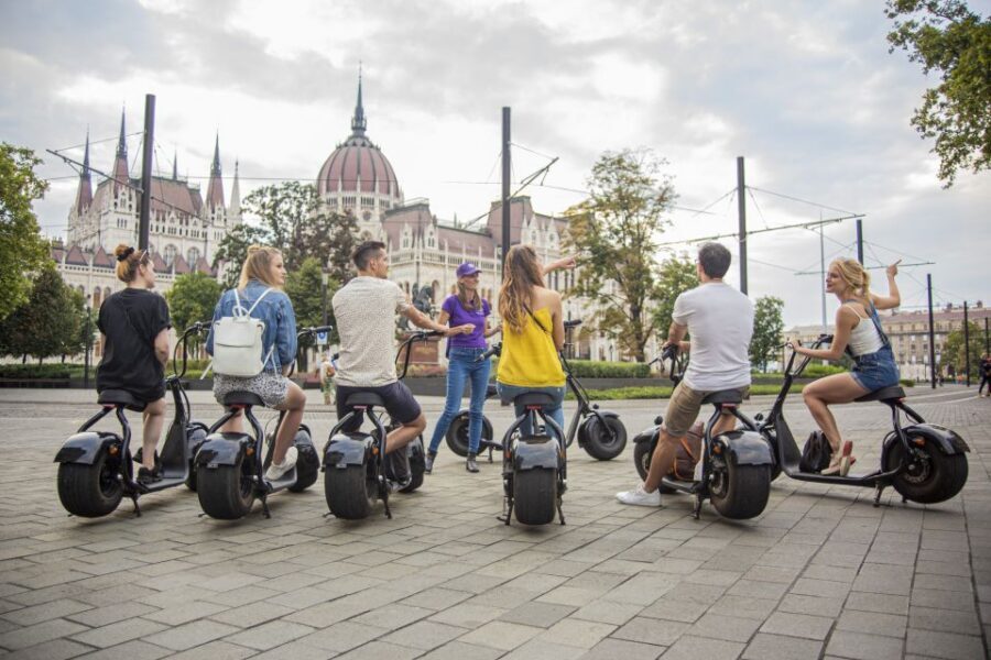 Top sights of Pest downtown on e-scooters incl. Parliament - Your first 10 minutes: safety briefing and hands-on scooter practice